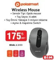POLOSMART WİRELESS MOUSE fiyat ve kampanya bilgisi